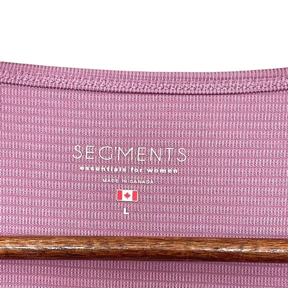 Segments 3/4 Sleeve Tencel Modal Blend Top Size Large - Picture 3 of 6